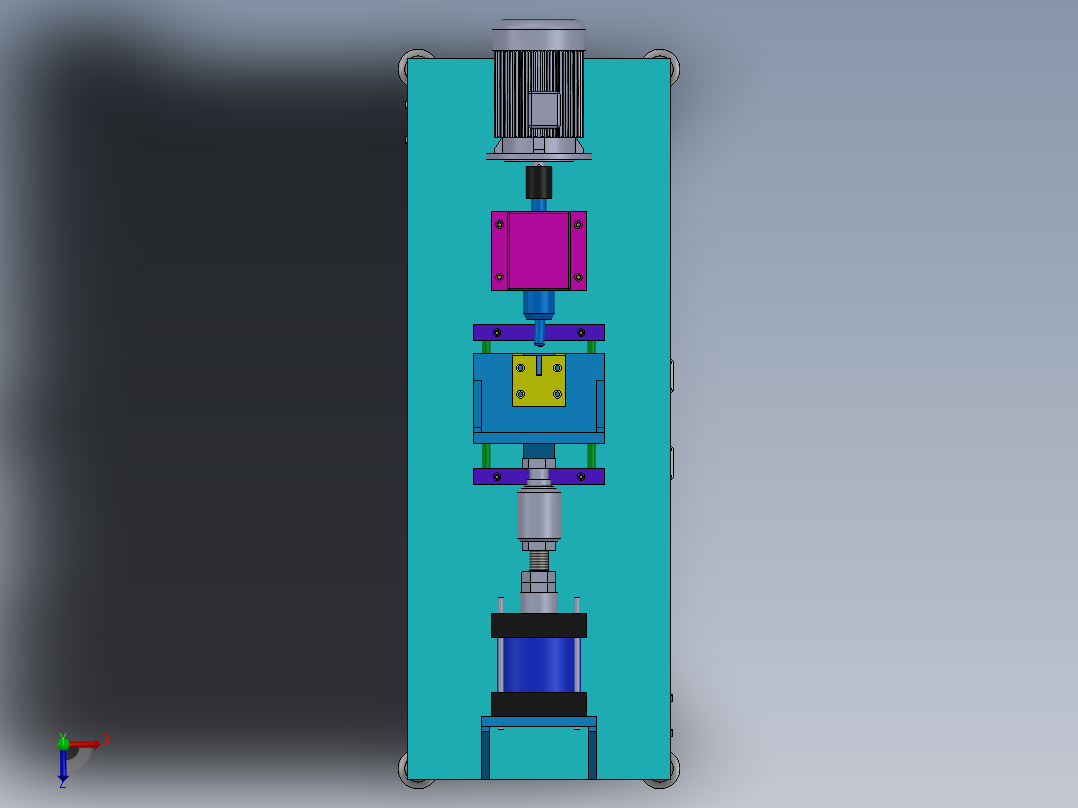 台式旋铆机sw18可编辑俯视图