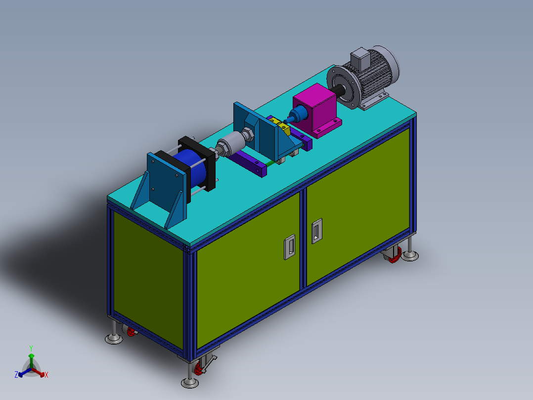 台式旋铆机sw18可编辑正等轴测图