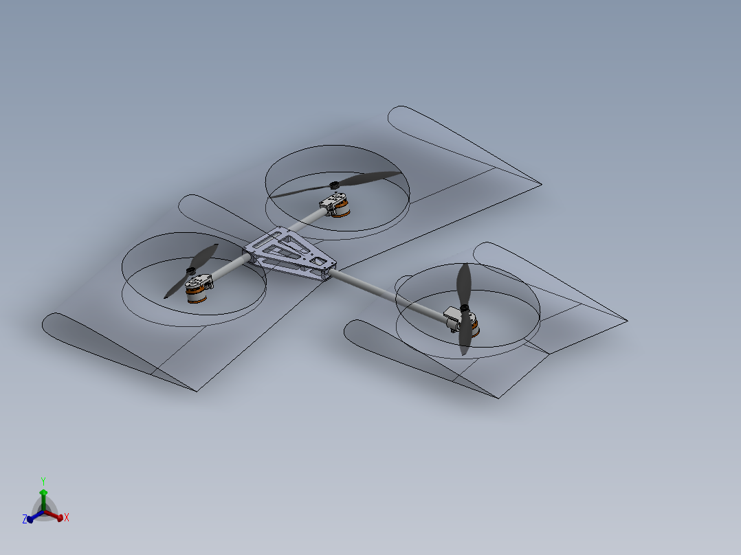 solidworks tricopter飞机<span style='color: red'>原型</span>