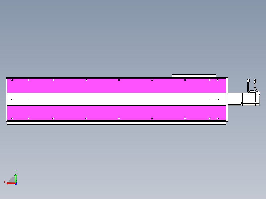 VF丝杆传动-一般环境VF27-Lxx-C-S950-BC-ZP75-C3后视图