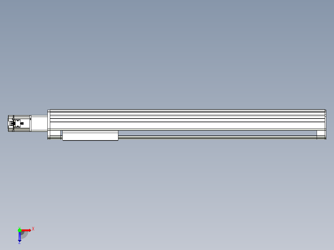 VF丝杆传动-一般环境VF27-Lxx-C-S950-BC-ZP75-C3俯视图