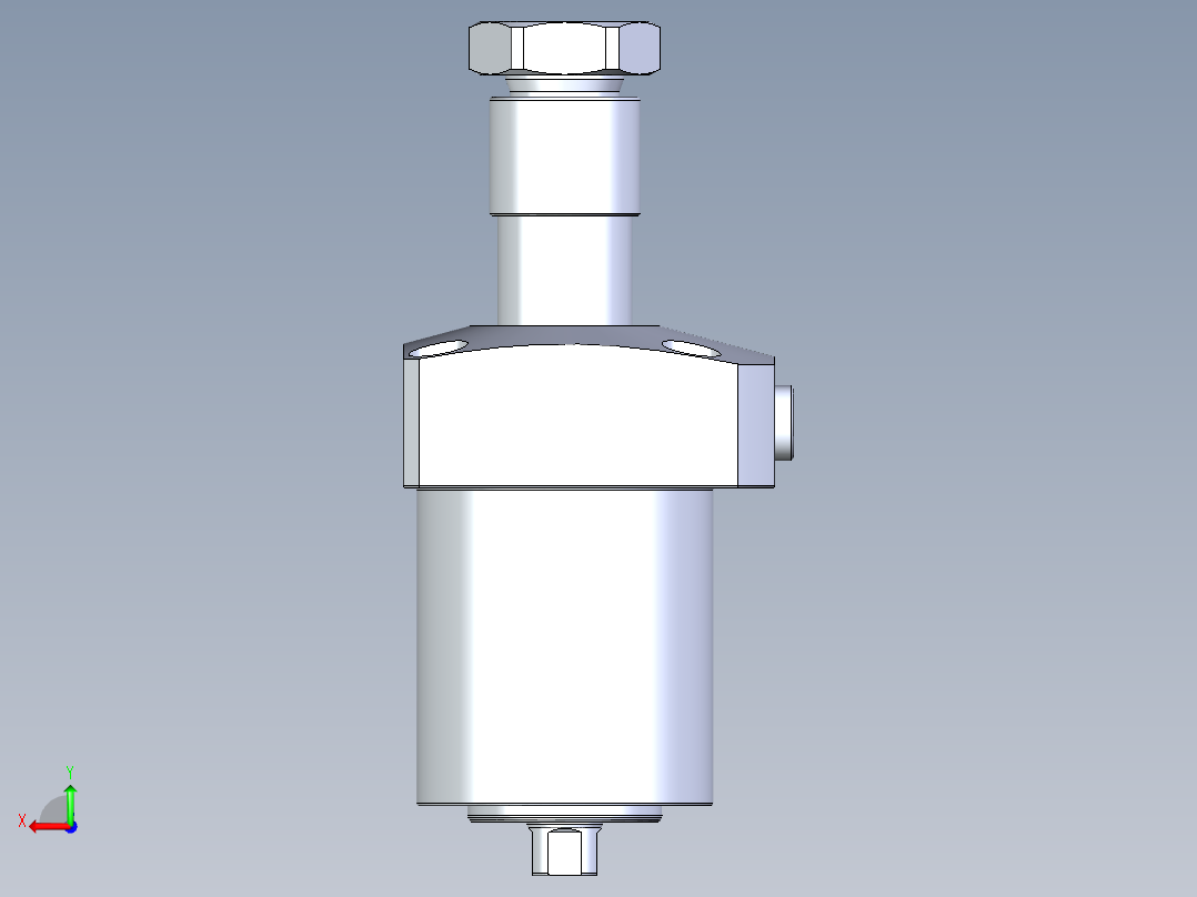 KOSMEKLHA0550-CRD多系列多零件图纸模型后视图