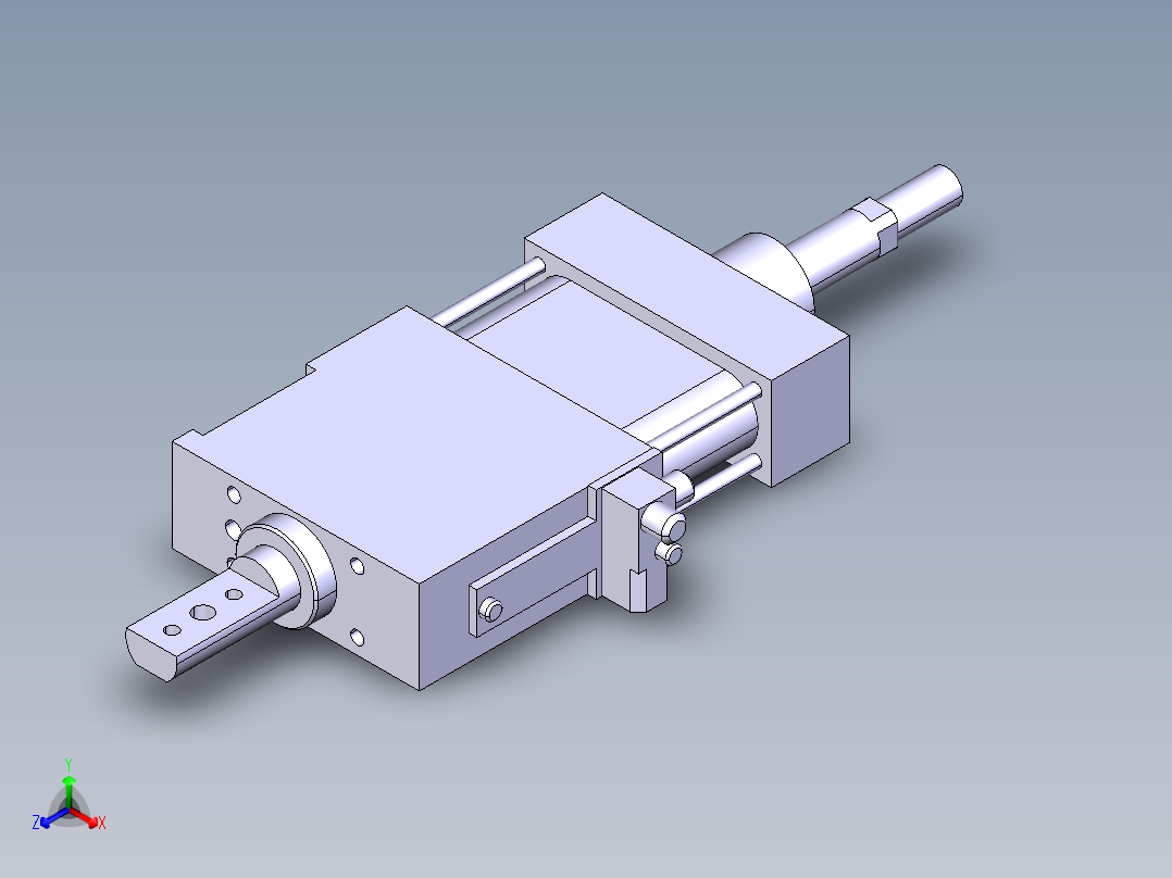 德克斯TUNKERS气缸数模SZK63 T12 A22 Z正等轴测图
