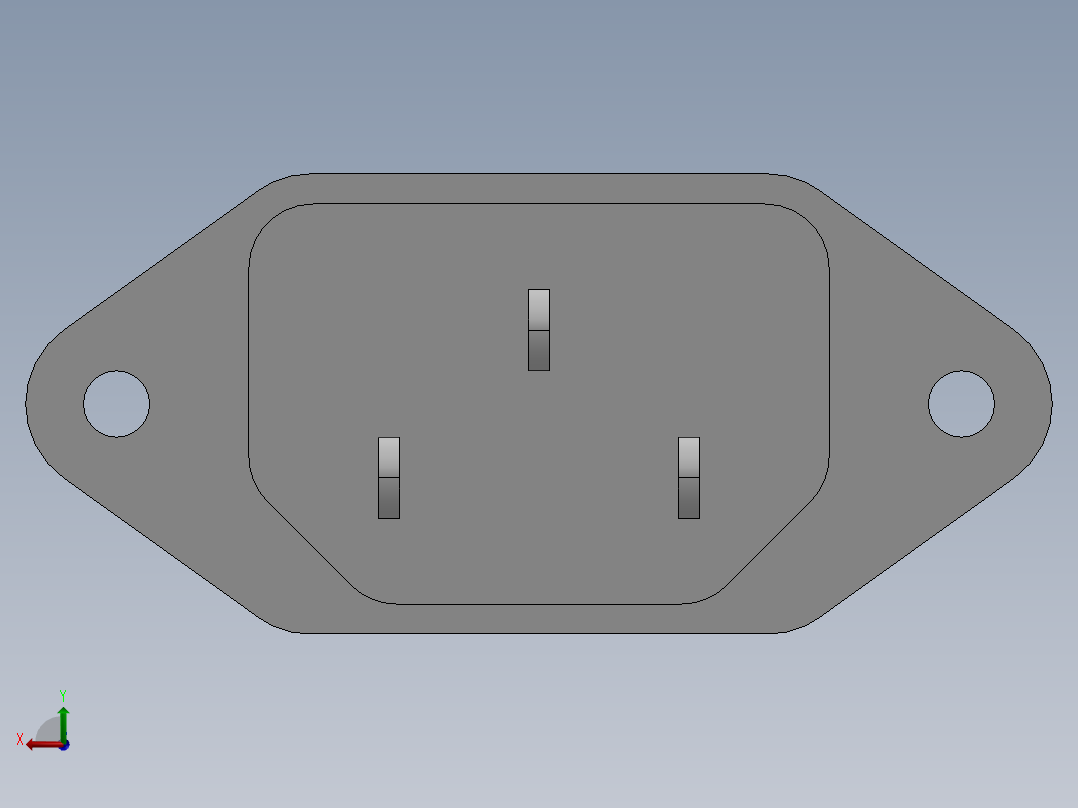 电源插座(1)后视图