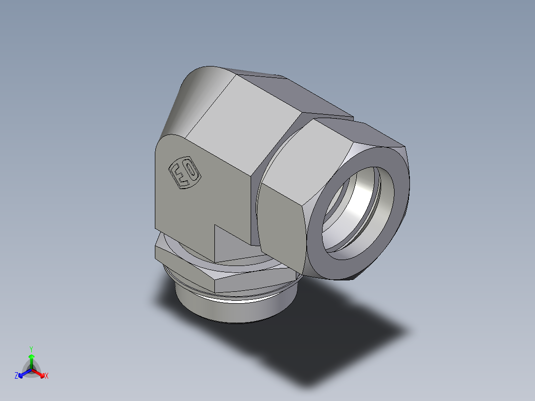 卡套式工业通用硬管接头EO_Adjustable_Locknut_elbow_WEE35LMORCF
