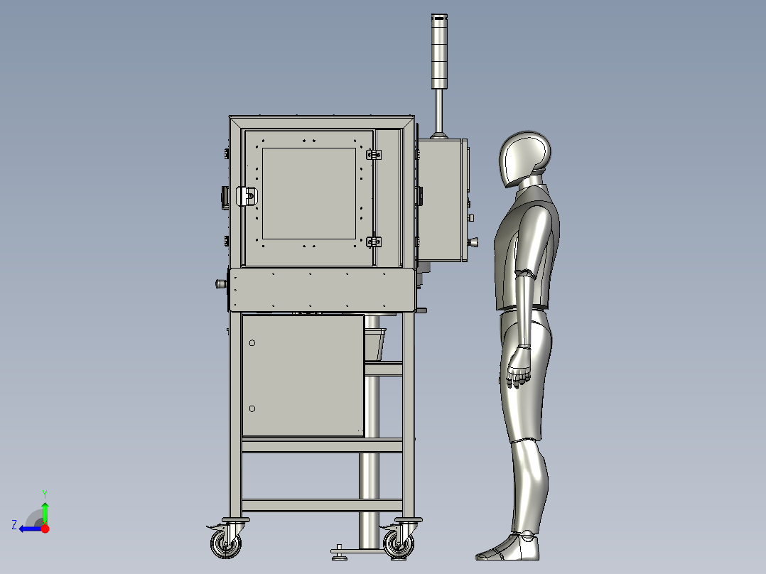 自动弹簧装配机右视图