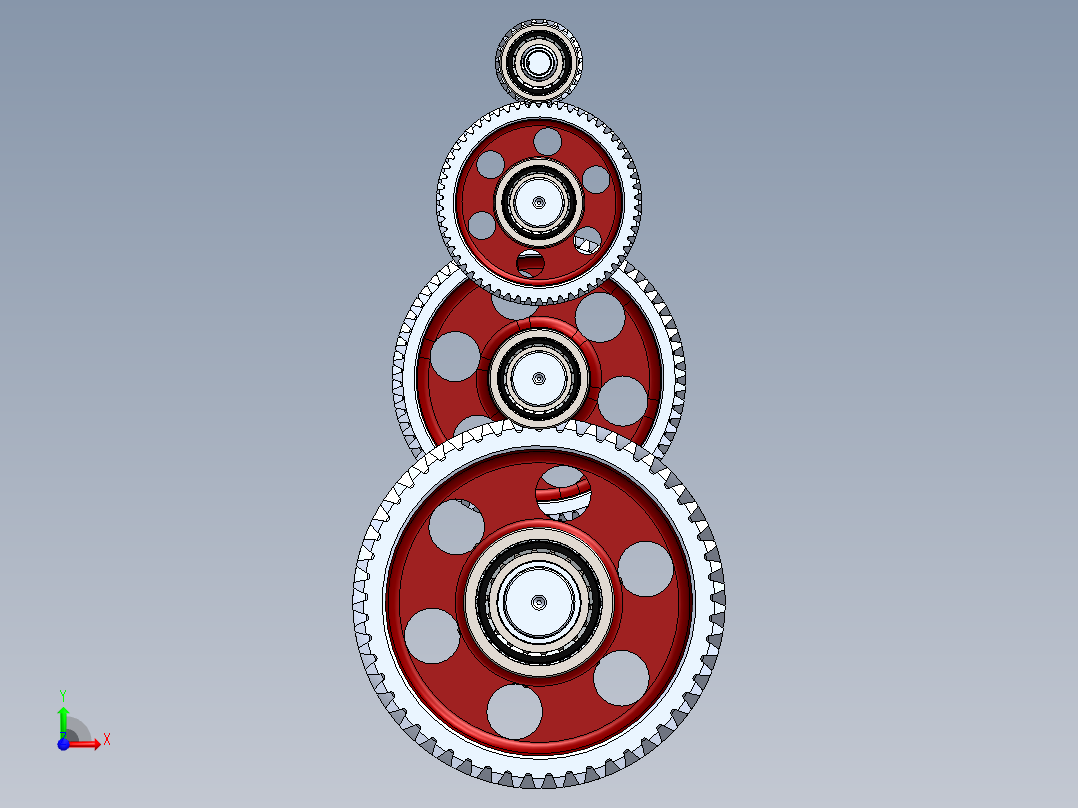 齿轮啮合 (69)前视图