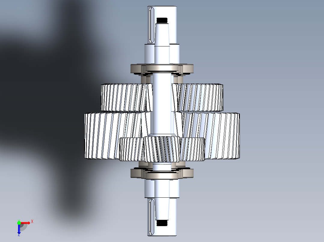 齿轮啮合 (69)俯视图