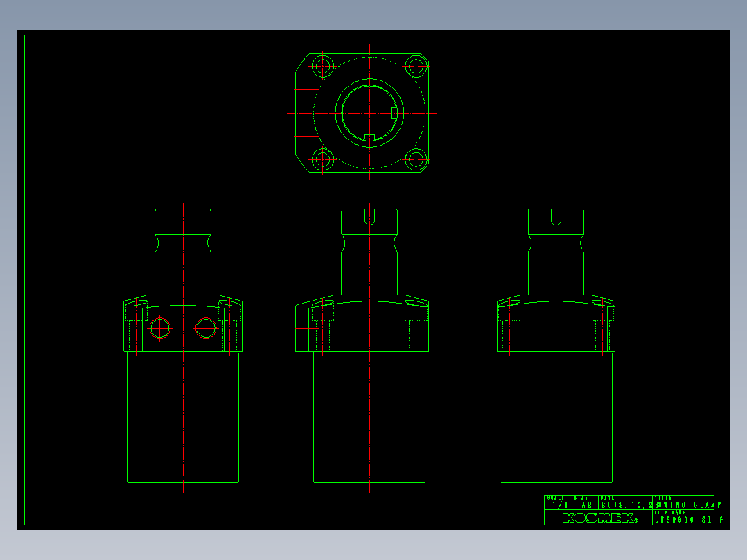 LHS0900-SL-F多系列多零件图纸模型