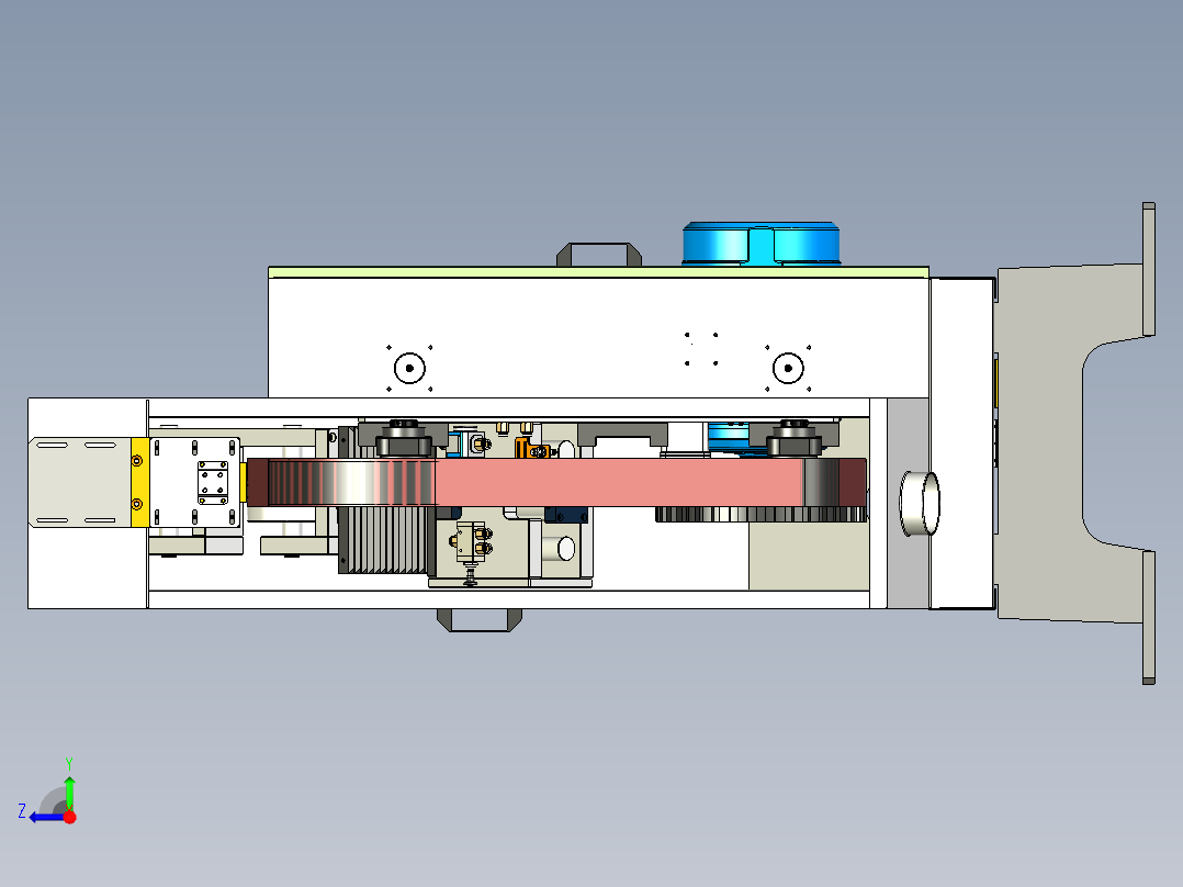 磨床砂光机右视图