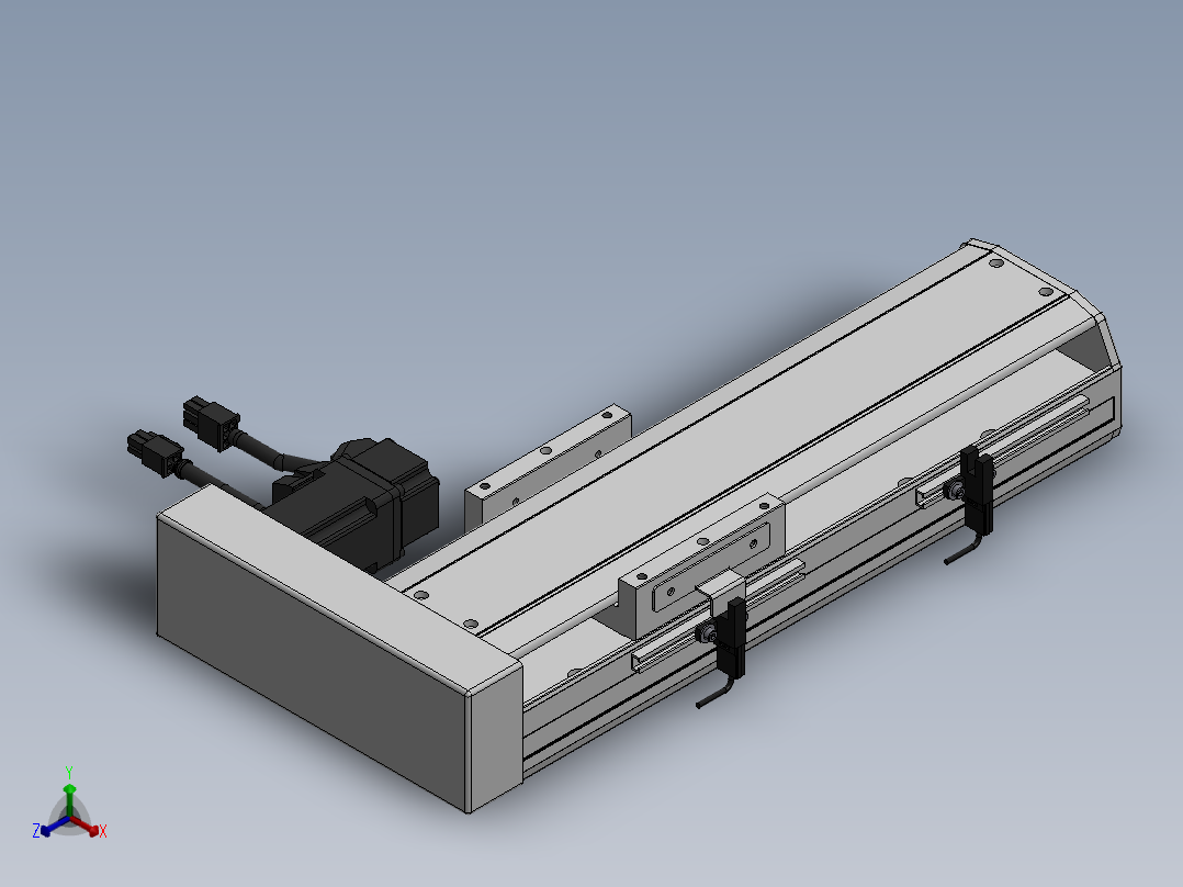 精密模组MY120-T10-150L-BR-P10B-C4-C正等轴测图