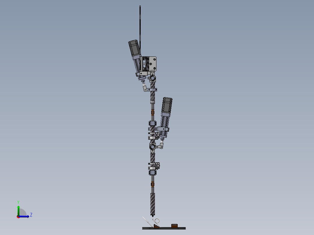 下肢外骨骼左视图