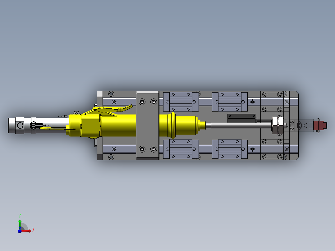 打螺丝机机构前视图