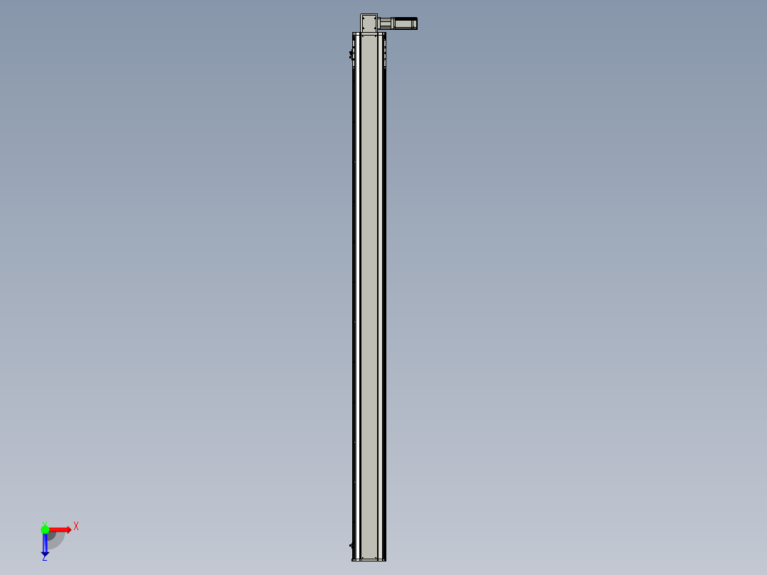 东锦同步带传动-直线滑台模组DH170B-L150-S2350-BL-P400W-C3俯视图