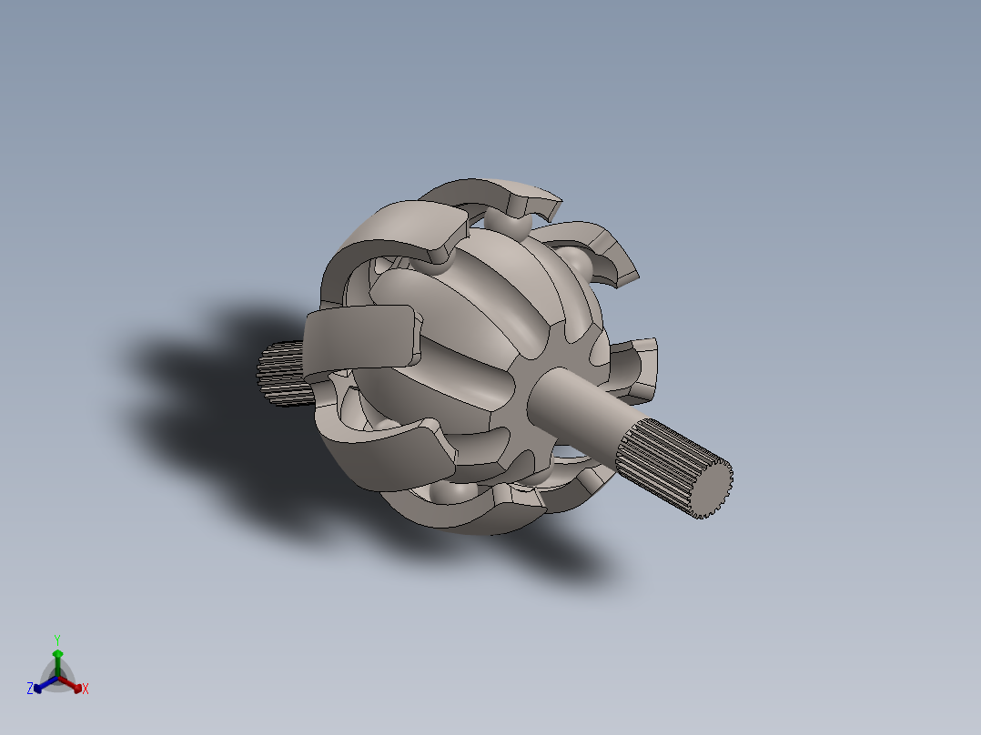球笼式等速万向节三维建模图纸 solidworks设计(更新二维码)正等轴测图