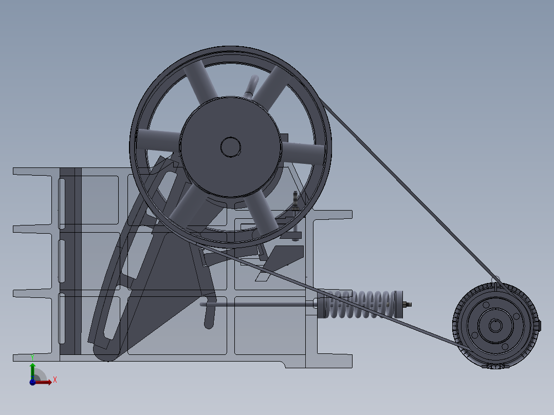 复摆颚式破碎机PE800×1060设计与仿真638979===2000wwxd前视图