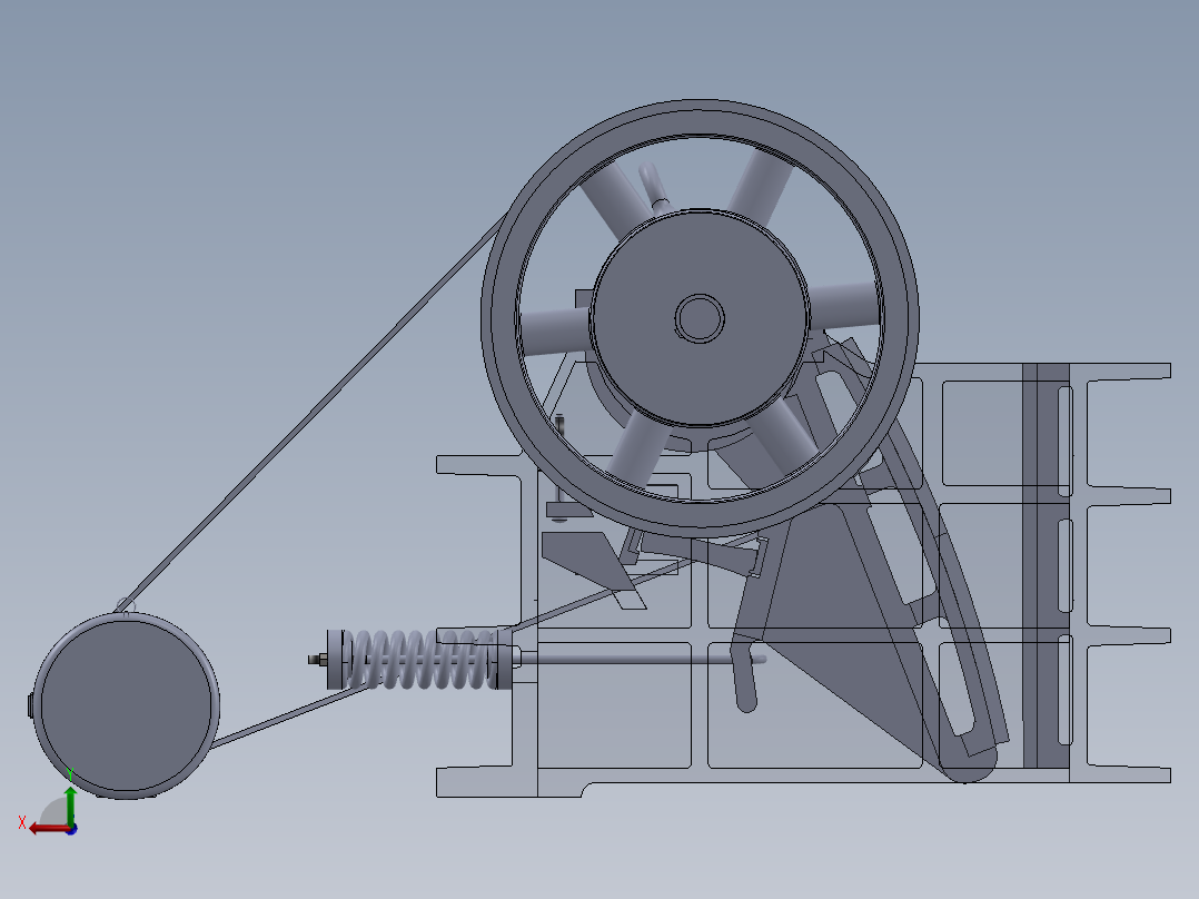 复摆颚式破碎机PE800×1060设计与仿真638979===2000wwxd后视图