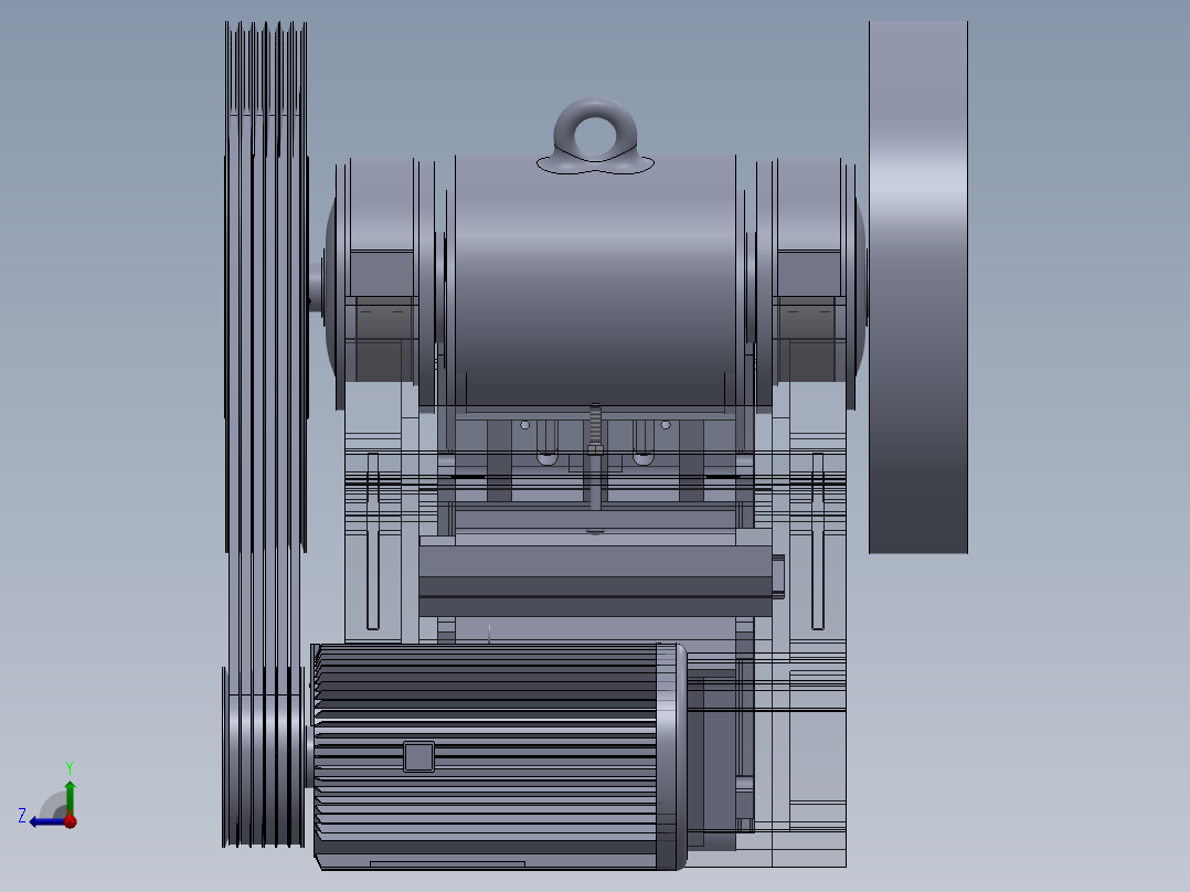 复摆颚式破碎机PE800×1060设计与仿真638979===2000wwxd右视图