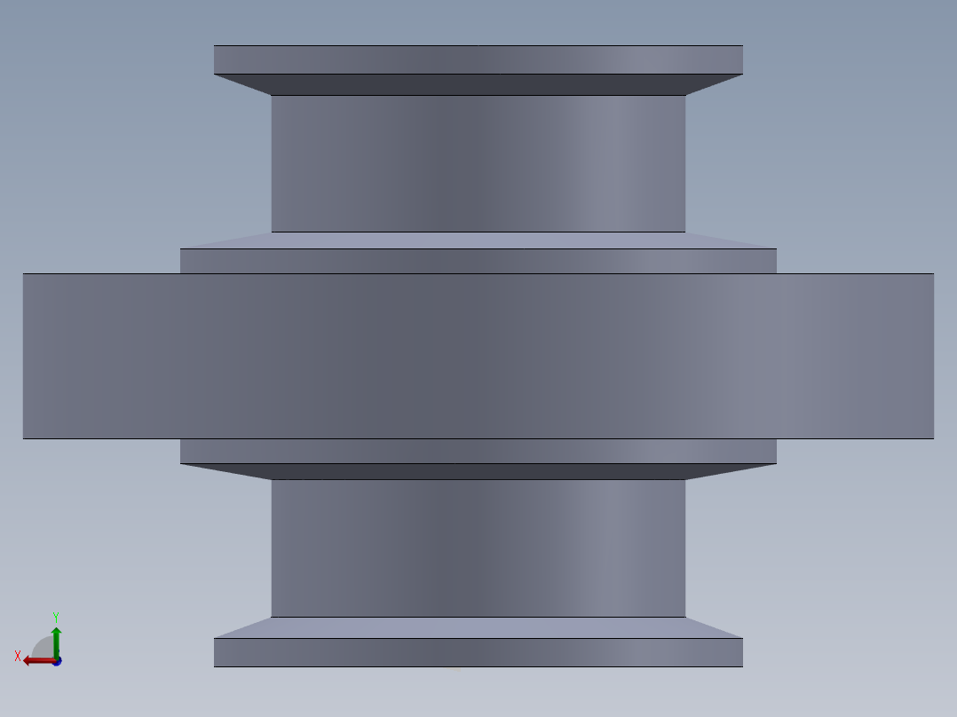 卡箍蝶阀配件2寸后视图