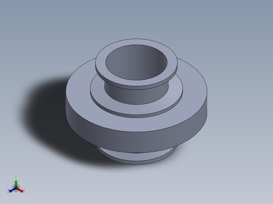 卡箍蝶阀配件2寸正等轴测图
