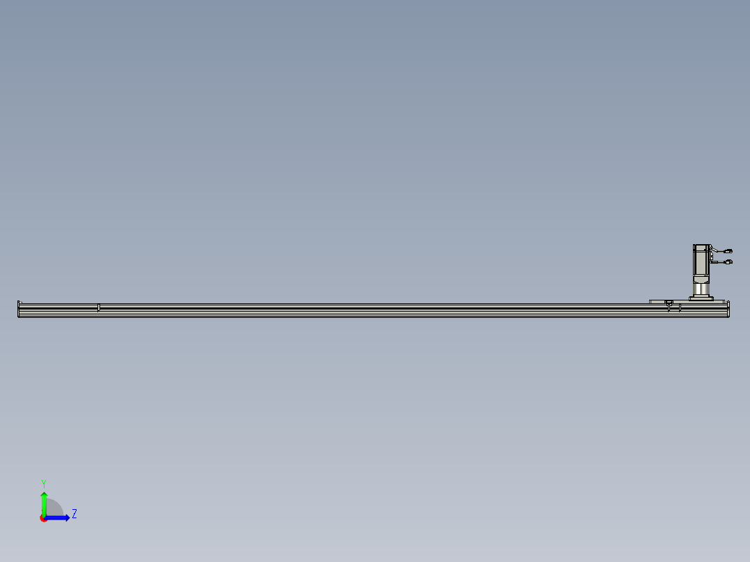 东锦齿条传动DH136G-S2300-BU-减速机+P400W左视图