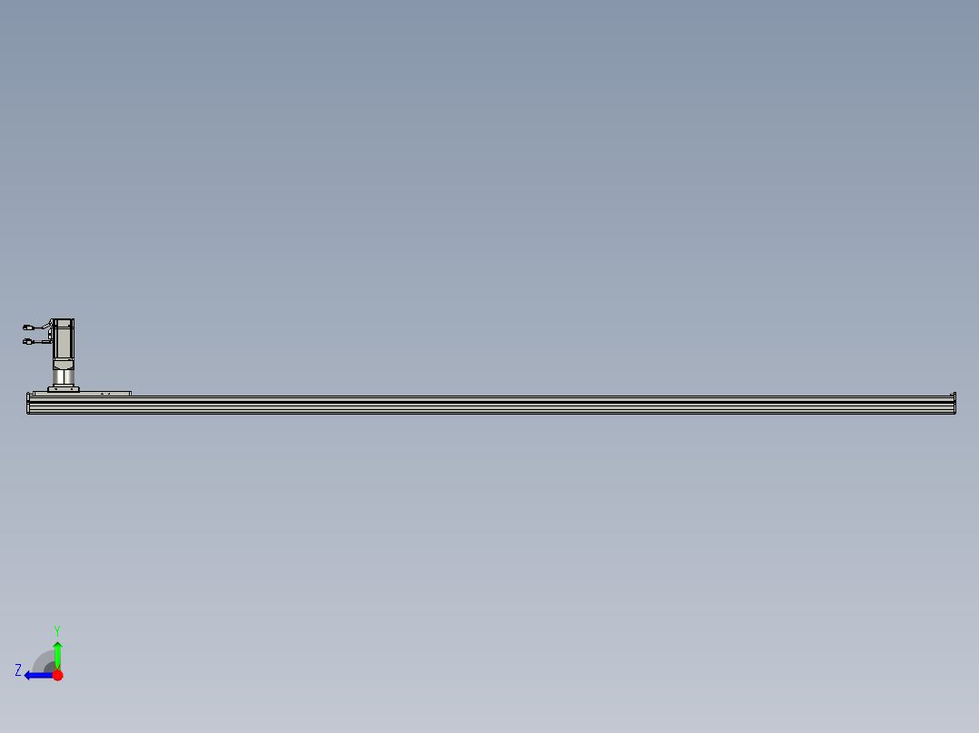 东锦齿条传动DH136G-S2300-BU-减速机+P400W右视图