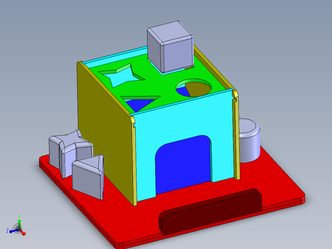 solidworks 木制<span style='color: red'>儿童玩具</span>设计