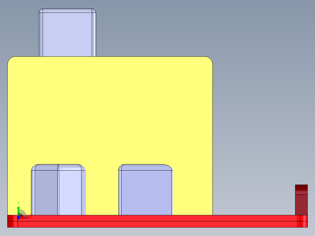 solidworks 木制儿童玩具设计前视图