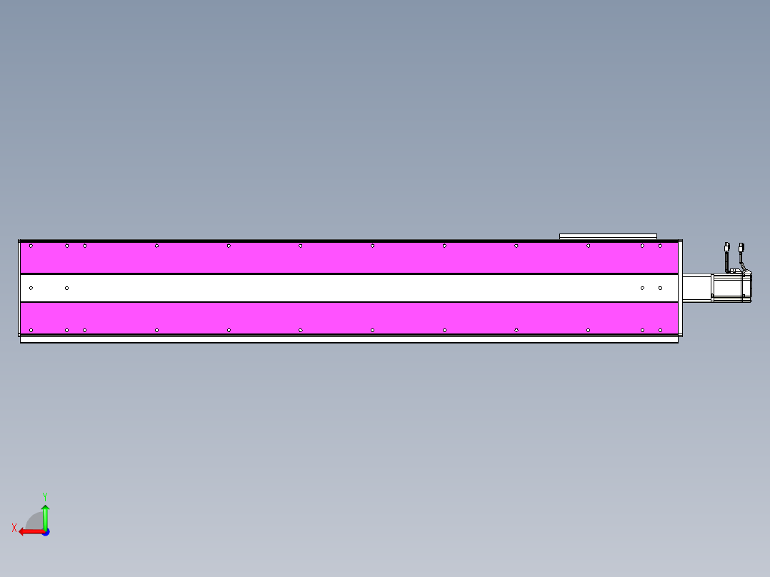 VF丝杆传动-一般环境VF27-Lxx-C-S1450-BC-ZP75-C3后视图