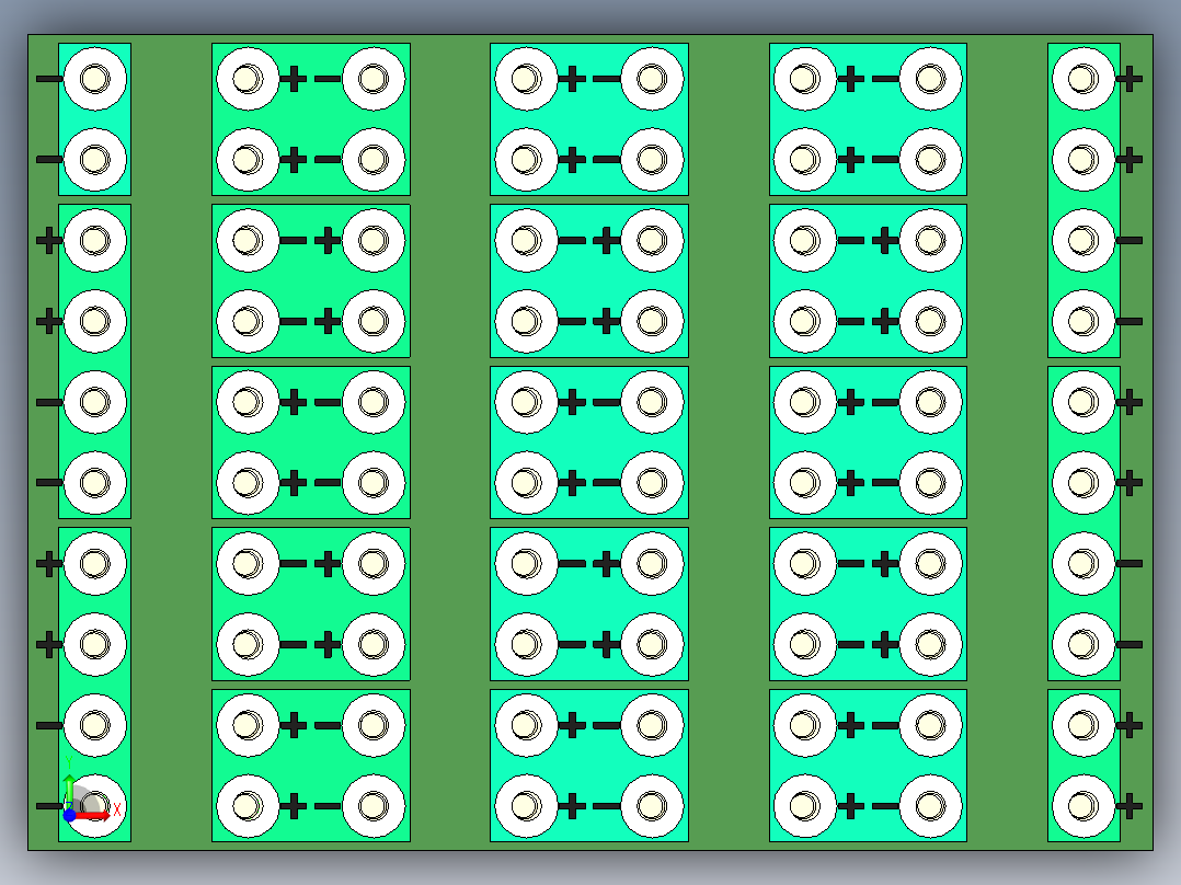 60V-72V电池组PACK样品箱体前视图