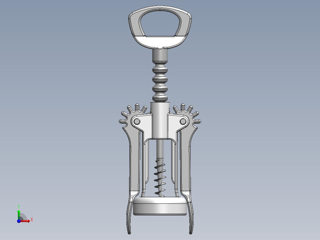螺旋开瓶器8前视图