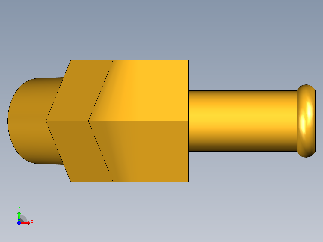 倒齿式工业管接头Beaded Hose Barb 45Deg Elbow Tube to Male Pipe 179HB-6-4前视图