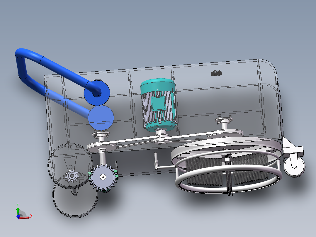 W1479-地毯清洗机设计【说明+7张CAD图+SW三维图】