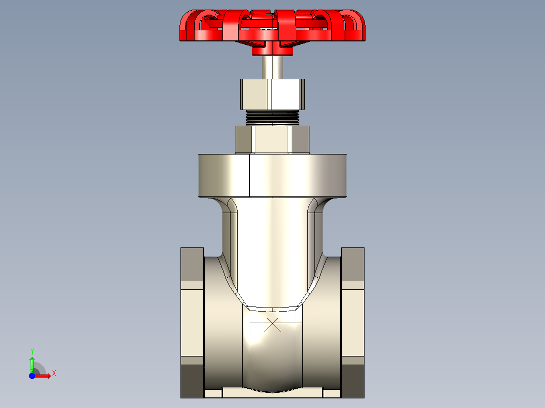 阀门模型-___DN50前视图