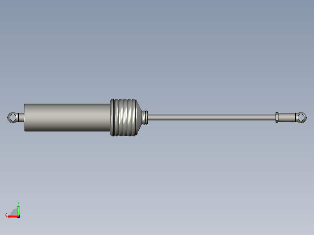 汽车半主动悬架磁流变减震器的设计及仿真【带proe三维图】【12张cad图纸pdf毕业论文】=====赏15后视图