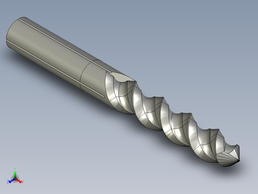 电钻 钻头1 (60)正等轴测图