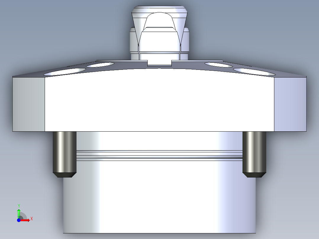KOSMEKSFH2130-GN多系列多零件图纸模型前视图