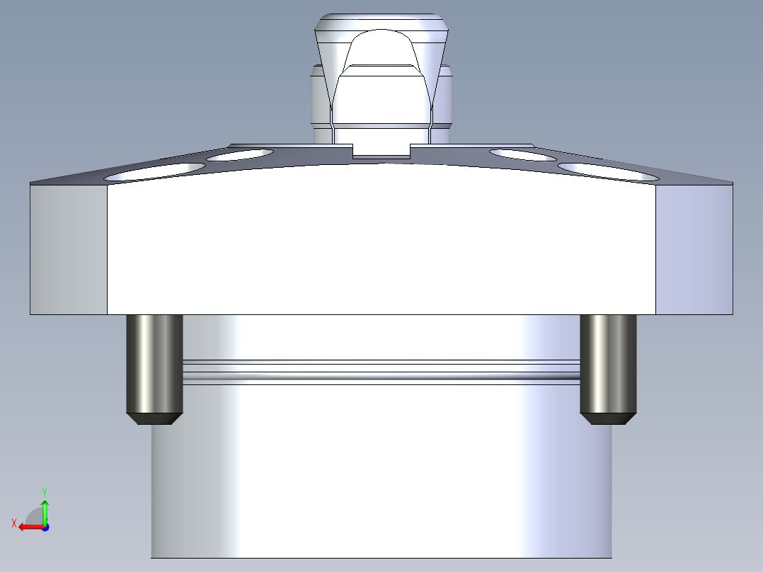 KOSMEKSFH2130-GN多系列多零件图纸模型后视图