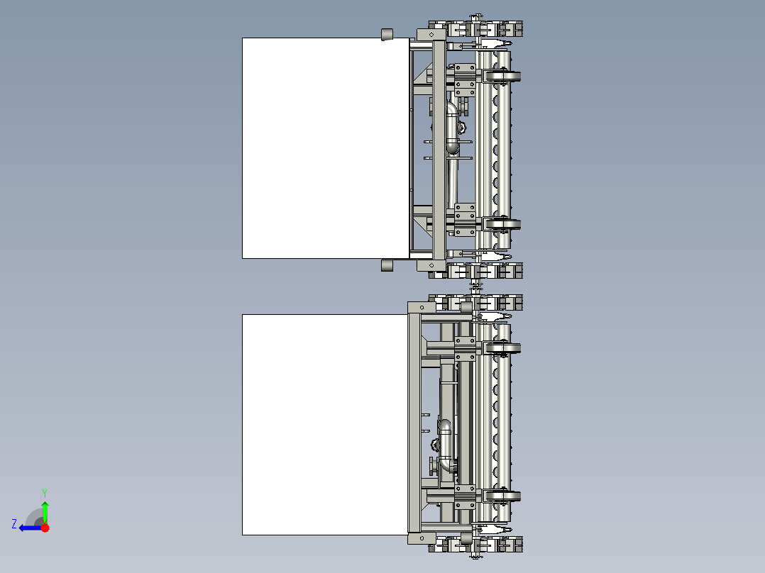 农田翻土机右视图