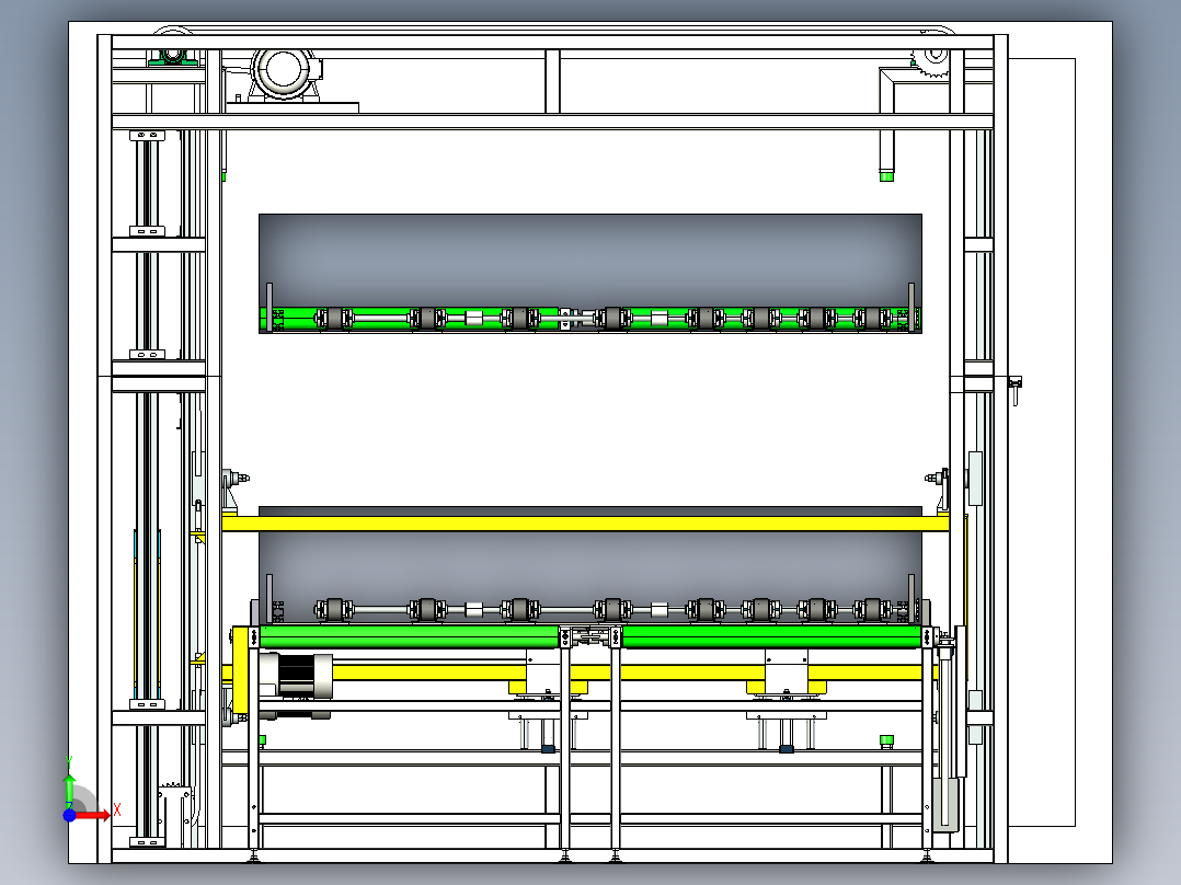 皮带提升机前视图