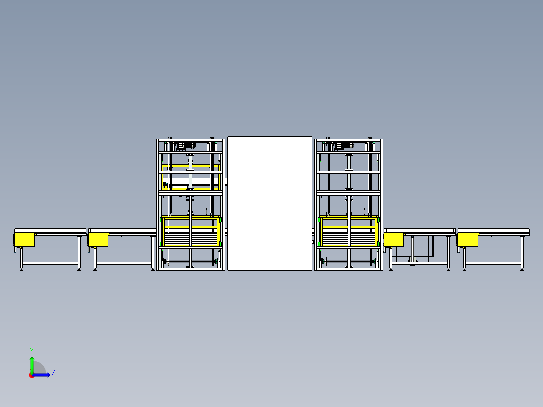 皮带提升机左视图
