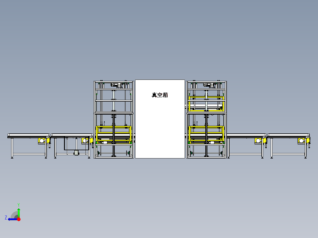 皮带提升机右视图