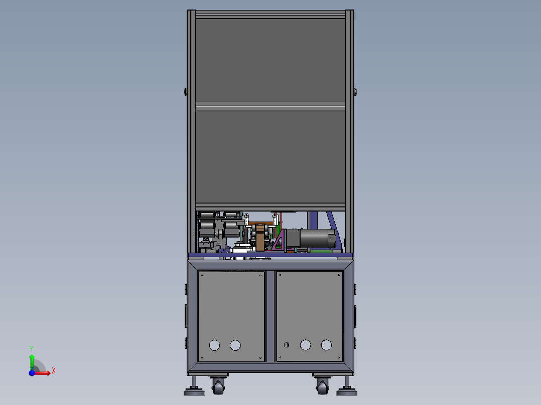 手机电池焊接设备前视图