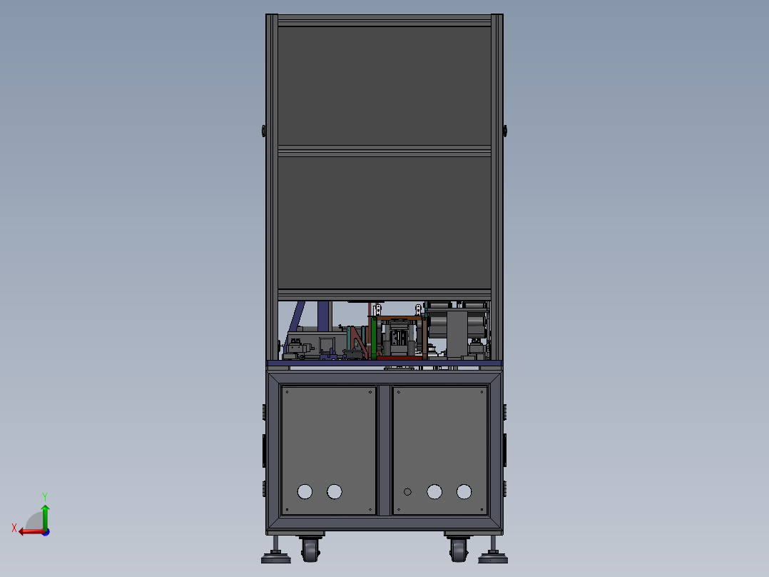 手机电池焊接设备后视图