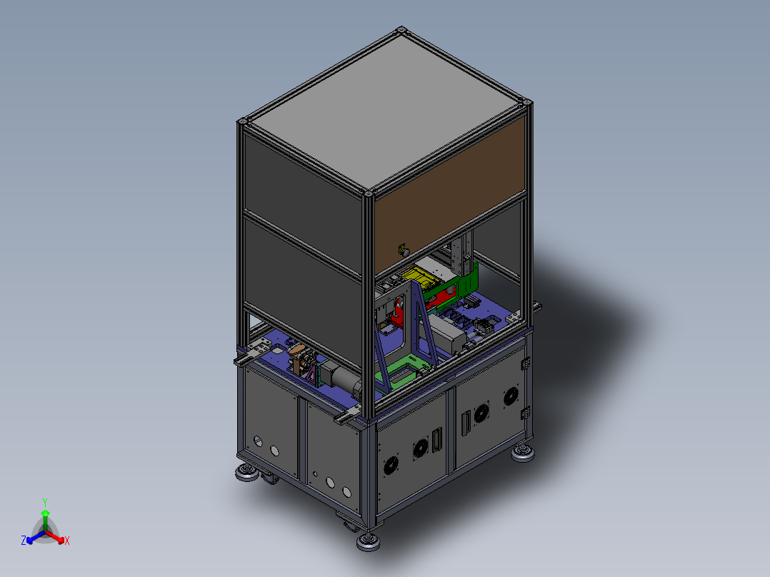 手机电池焊接设备正等轴测图