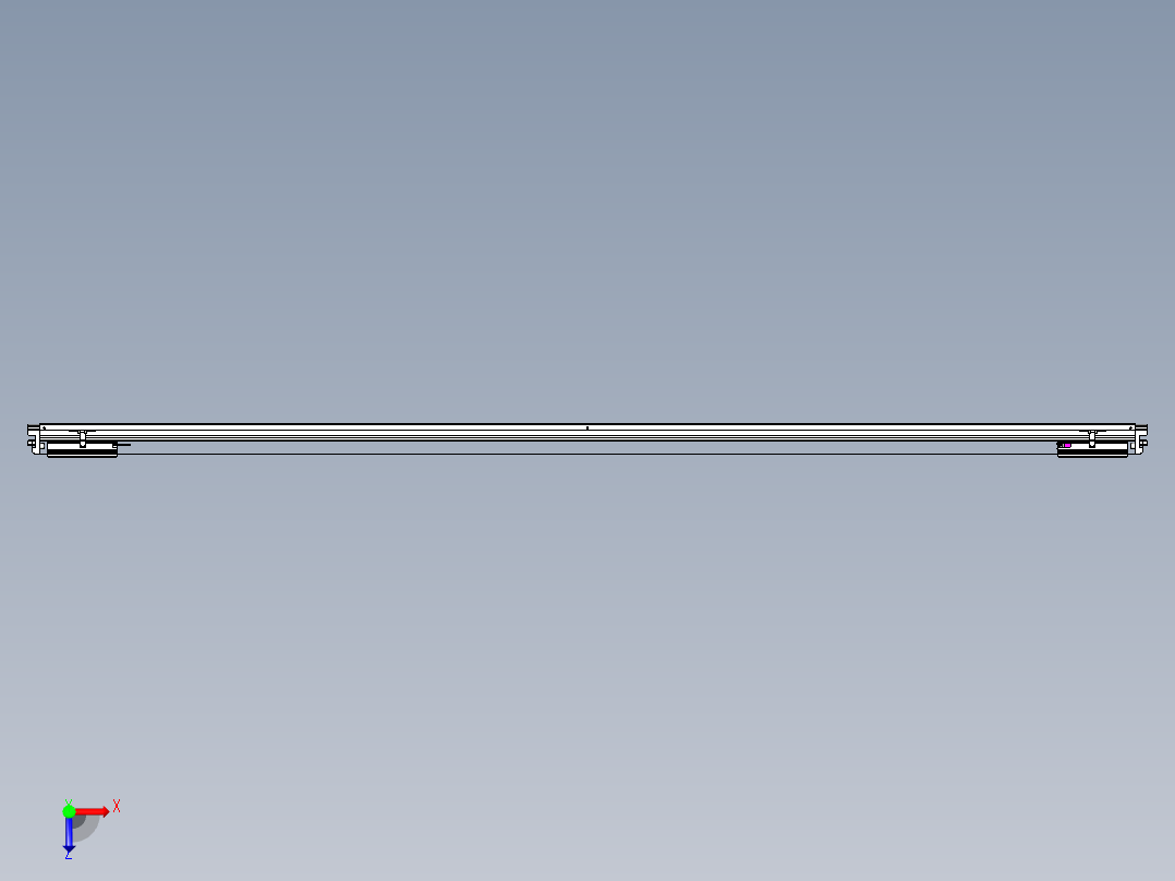 威洛博VL系列直线电机模组-2VL22H3-S2800俯视图