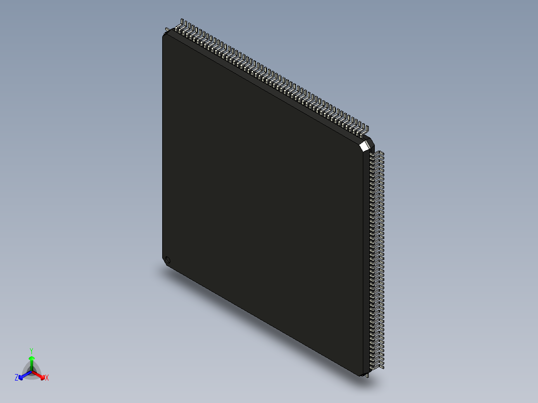 元器件3D封装LQFP208_FPT-208P-M0690