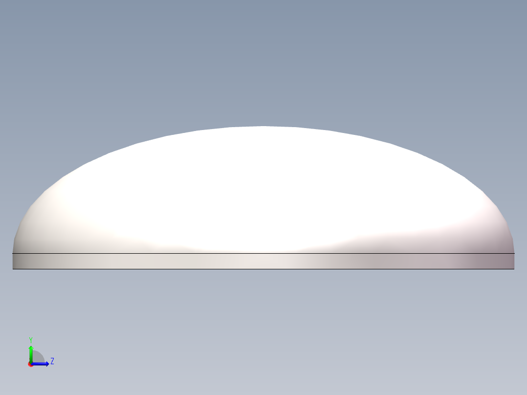 EHA椭圆形封头DN800左视图