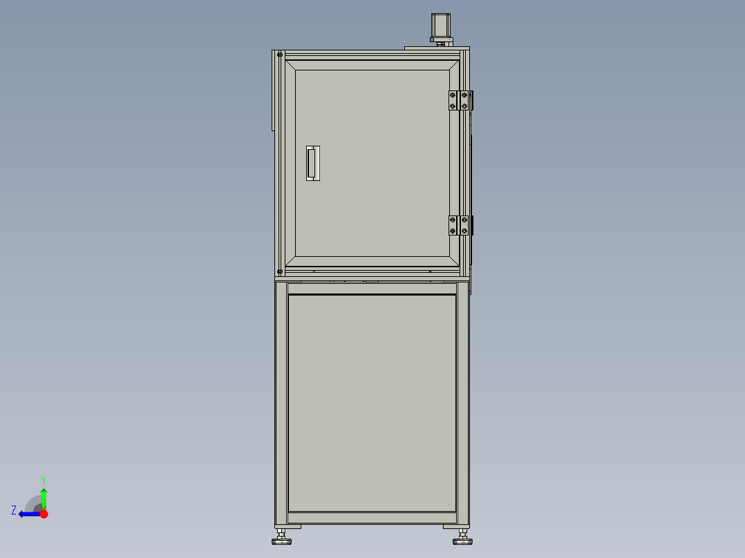 马达定子点胶机总装右视图