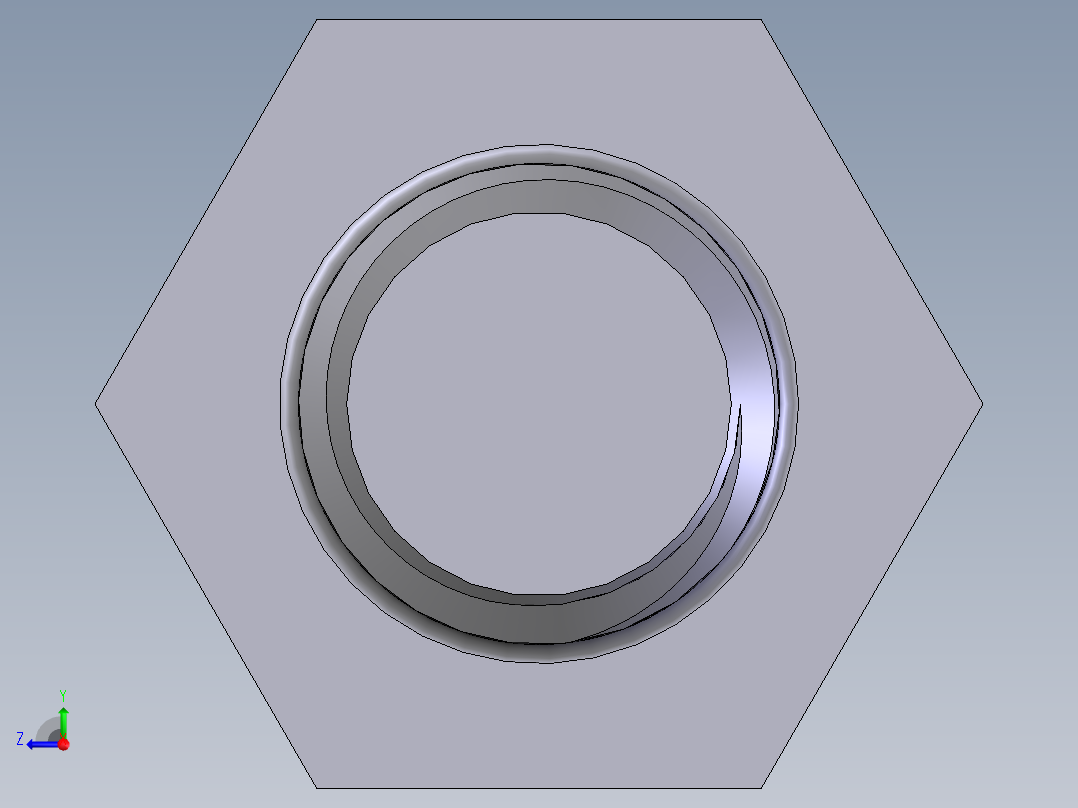 螺纹联接标准件库右视图